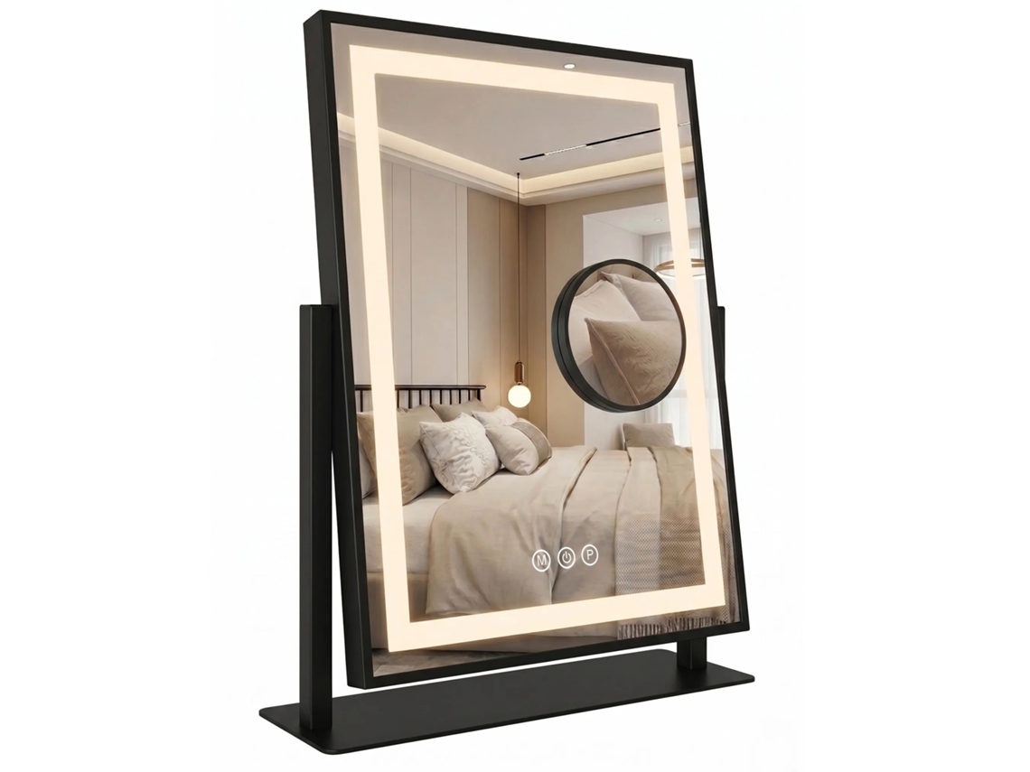Espejo Rea Lumi Black 30x40 Led