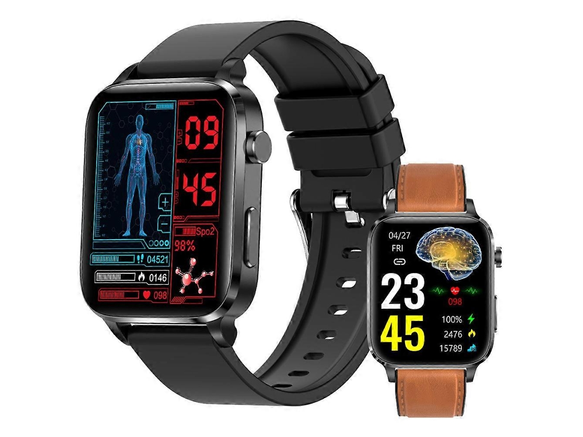 Reloj inteligente deportivo para hombre, con monitor de glucosa en sangre, presión arterial PPG, IP68, resistente al agua, para bicicleta eléctrica