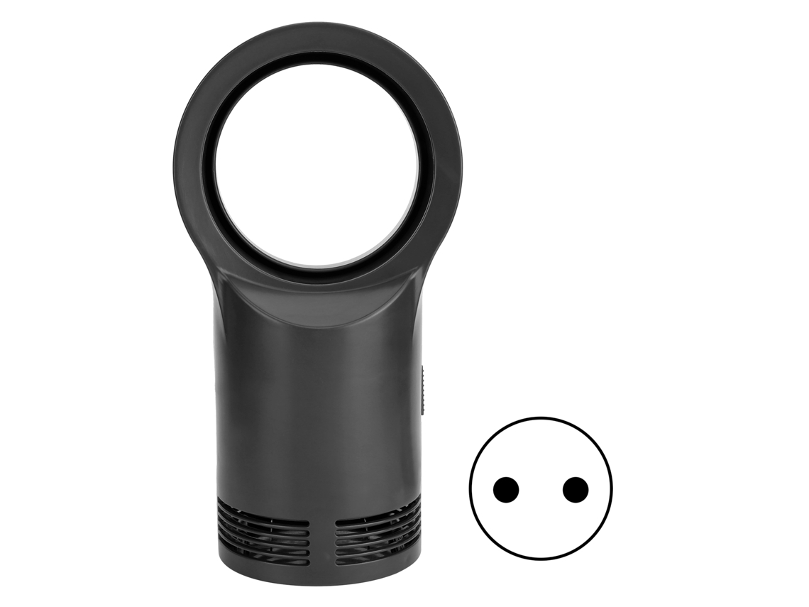 Mini Calefactor Eléctrico Portátil De 400 W Sin Aspas Para Escritorio, Oficina, Dormitorio, Enchufe Europeo De 220 V, Negro.