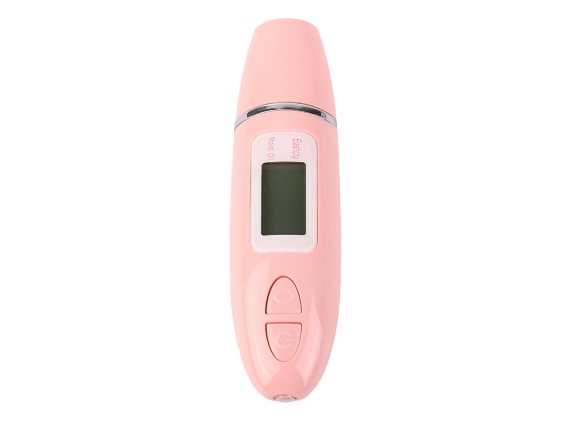 Analizador De Hidratación Y Aceite De La Piel Con Display Lcd, Sensor Preciso, Memoria Y Alerta, Rosa