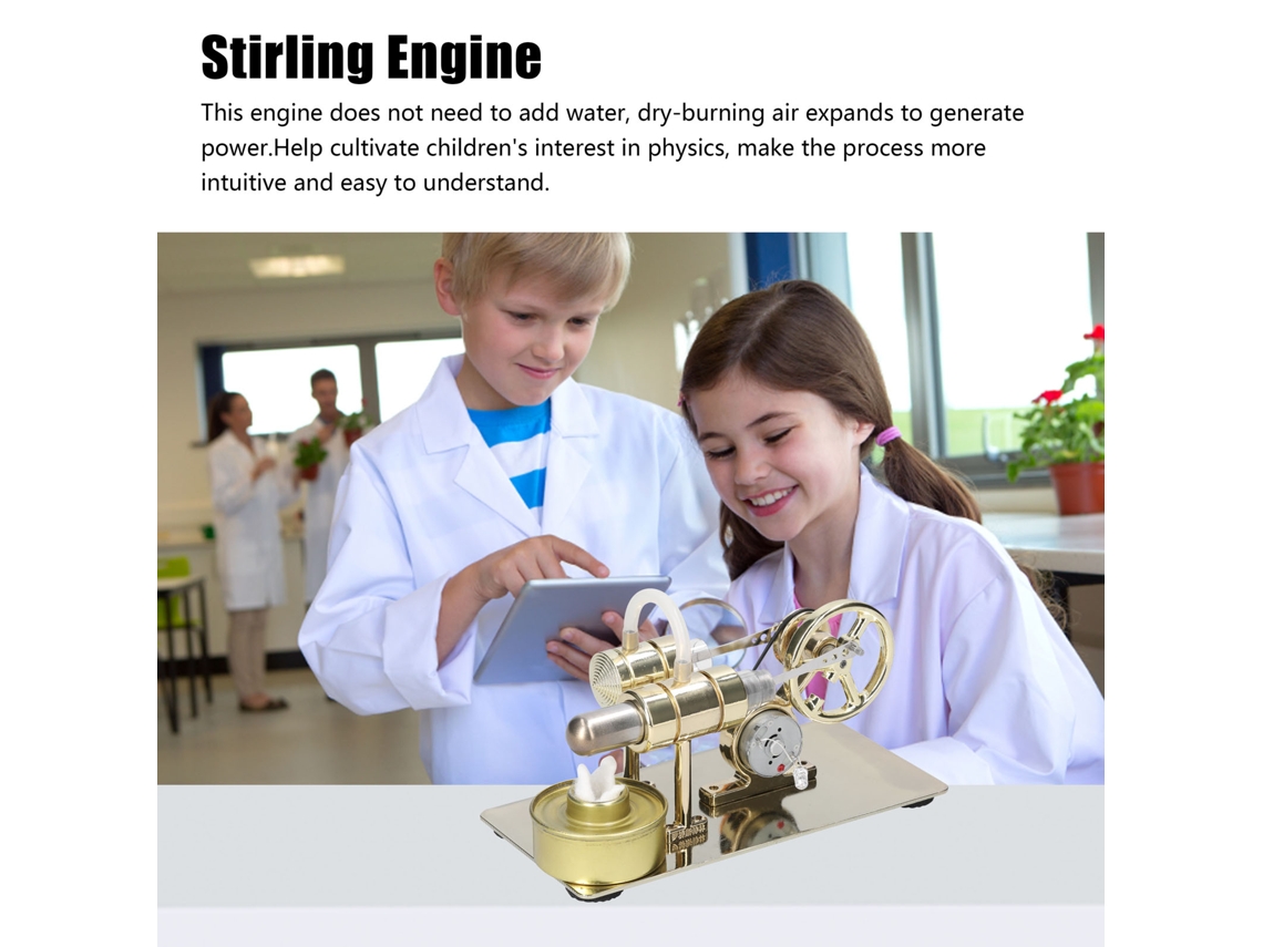 Motor Stirling casero para niños