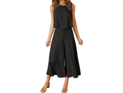 2026-conjunto De 2 Piezas De Verano Para Mujer Roylamp: Blusa Básica De Cuello Redondo Y Pantalones Anchos Cortos