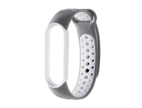 Reemplazo de correa de reloj de TPU para Xiaomi Mi 5/6 Band BlancoGris