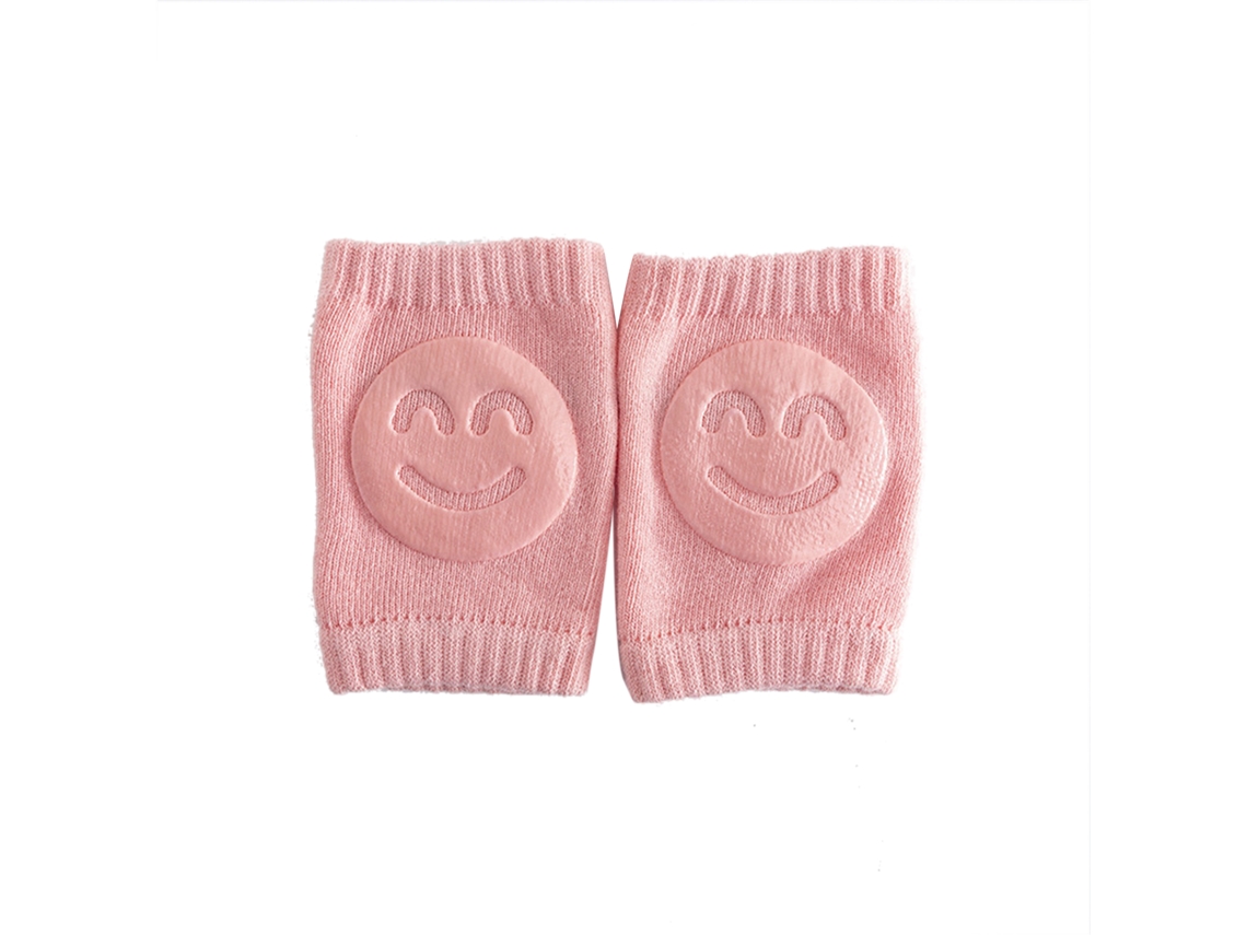 Rodilleras Antideslizantes De Algodón Transpirable Para Bebé, Protección Para Gatear, Color Rosa, Unisex.
