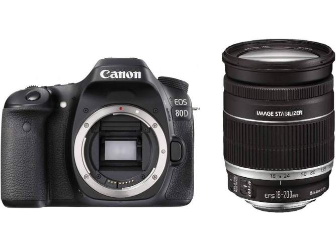 Kit Cámara Réflex CANON EOS 80D EF-S 18-200mm F3.5-5.6 IS