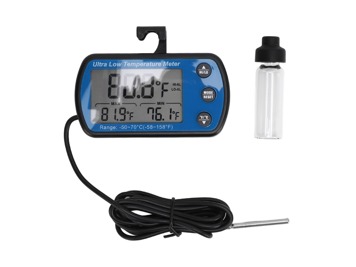 Termómetro Digital Para Refrigerador Y Congelador Con Alarma Lcd De -50 A 70 °c Para Laboratorio Hospitalario.