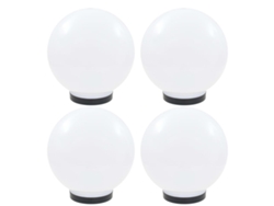 Lámpara Luminarias Esféricas LED 4 Unidades 25 cm PMMA