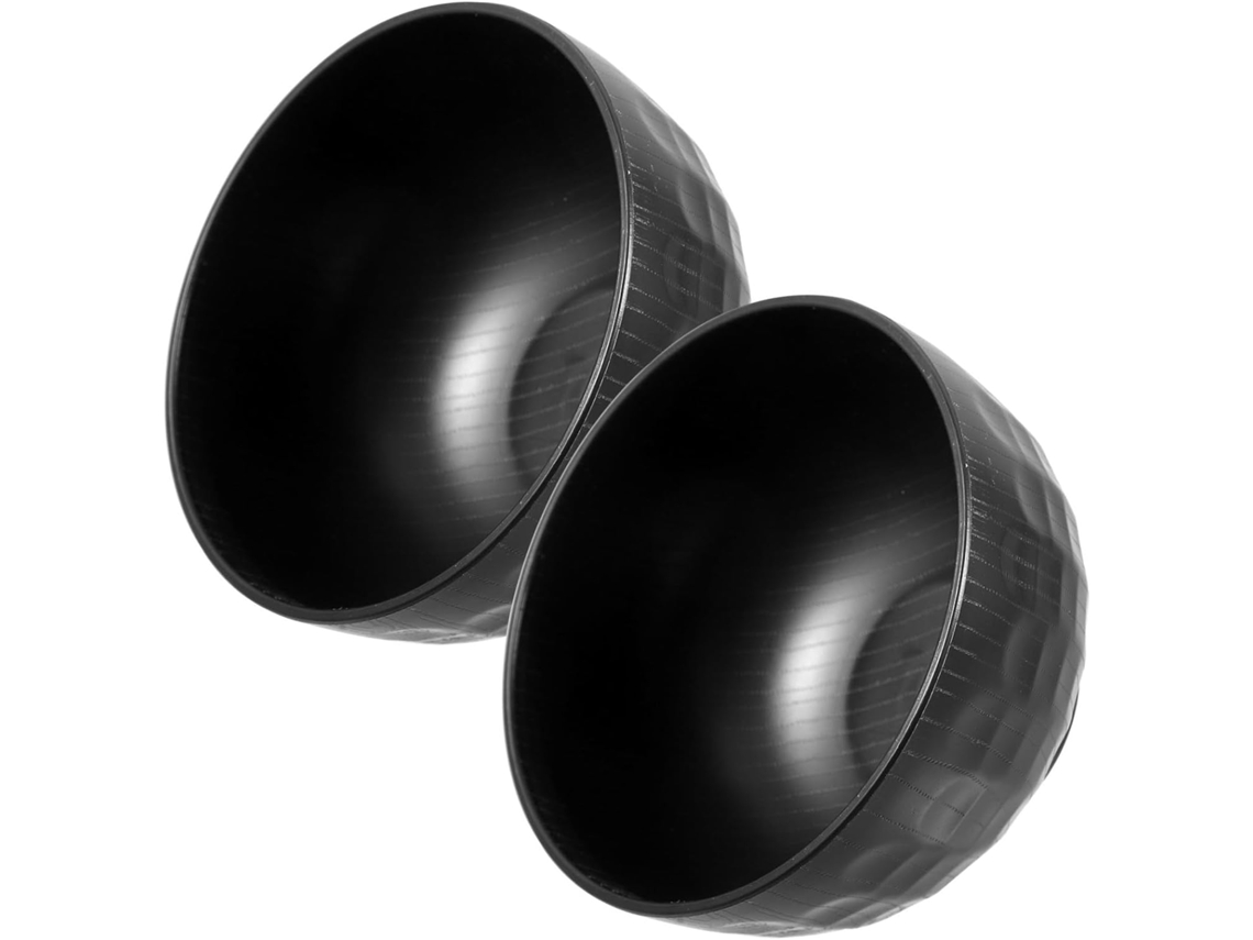 2 Piezas, Té, Pp, Para Cocina, Juego De 2 Cuencos Para Sopa Estilo Japonés En Plástico Negro