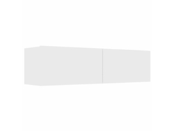 Mueble TV 120x30x30 Cm Madera Contrachapada Blanca MAISON EXCLUSIVE