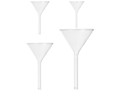Embudo De Filtro De Vidrio Para Laboratorio, 4 Piezas, Resistente A Choques Térmicos, Transparente