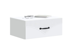 Maison Exclusive - Mesita De Noche De Pared Con Cajón 2 Pcs 49 X 34,5 X 20 Cm