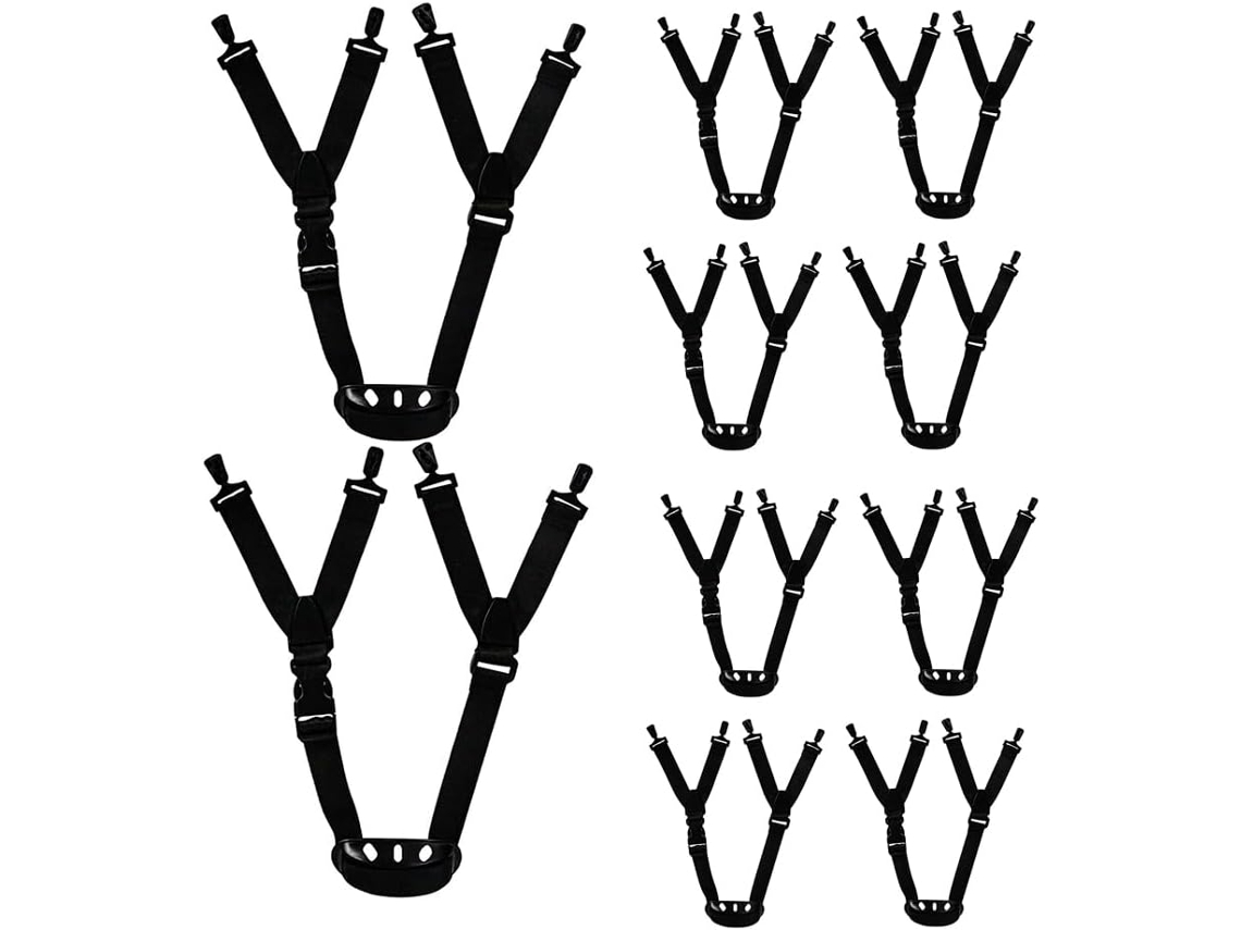 Juego De 10 Correas Ajustables Multipunto Para La Barbilla De Cascos, Kit De Repuesto Para Cascos