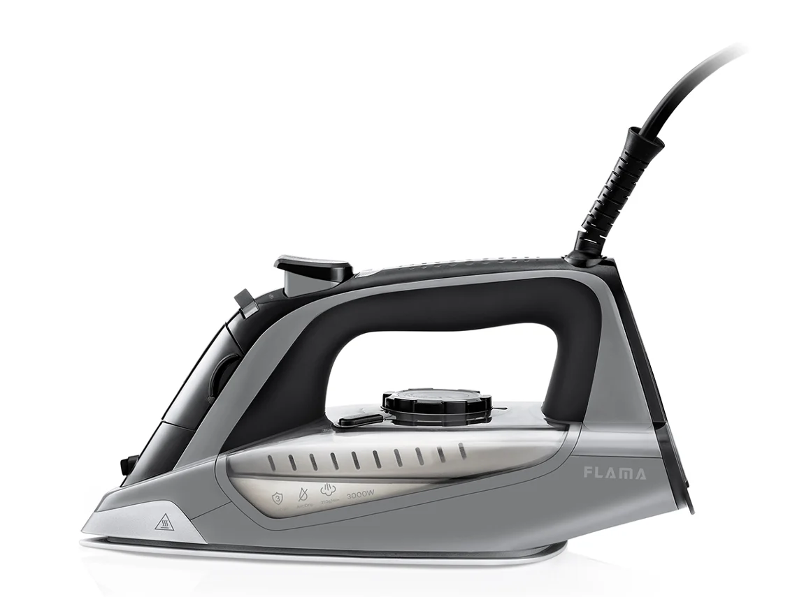 Plancha a Vapor FLAMA 5396FL (Jato vapor 210g/min - Base Cerámica)