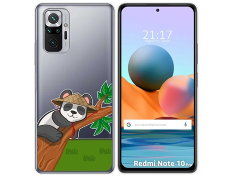 Carcasa Xiaomi Redmi Note 10 Pro TUMUNDOSMARTPHONE Dibujos Transparente Multicolor