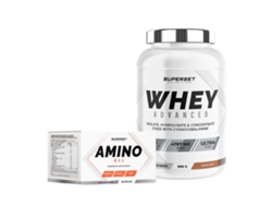Programa Prêmio De Muscle Sec Débutant 100 Whey Proteine Advanced 900g Choco Nut Amino Max Superset Nutrition