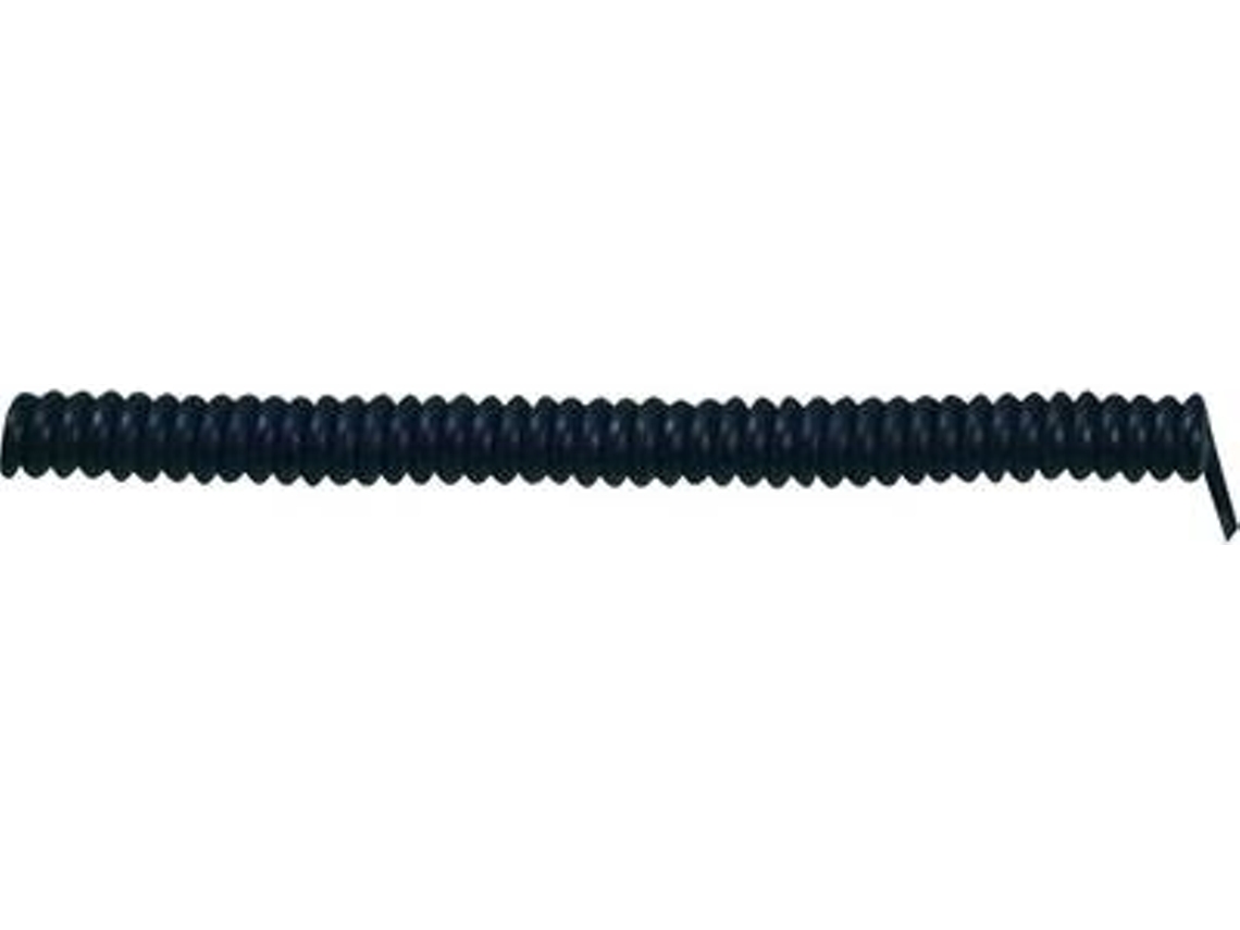 Lappkabel Spiralkabel X05vvh8 F 1000 Mm / 3000 Mm 3 X 0.75 Mm² Schwarz 73222340 1 St. (73222340)