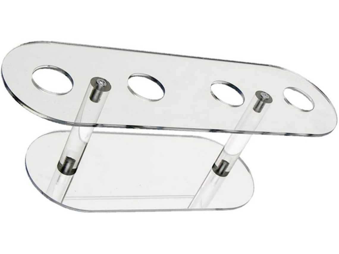 1 Soporte De Acrílico Transparente Para Helados Con Ranuras Para Sujetar Conos.