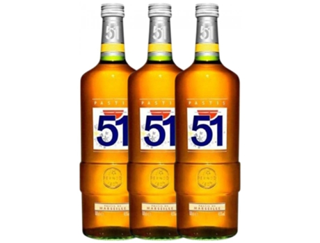 Pastis PERNOD RICARD Pernod Ricard 51 (1 L - 3 unidades)