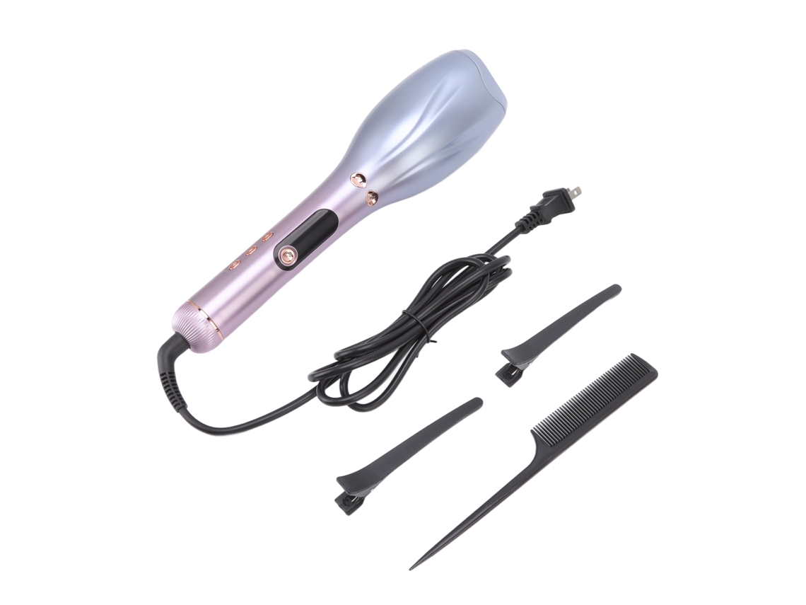 Plancha De Rizado Automática De Espiral De Tipo Rosa Con Infrarrojos Para Peinado 110‑240v Plug Ee.uu.
