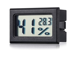 Higrómetro Termómetro Mini Monitor Lcd Indicador De Temperatura Y Humedad Habitación Negro