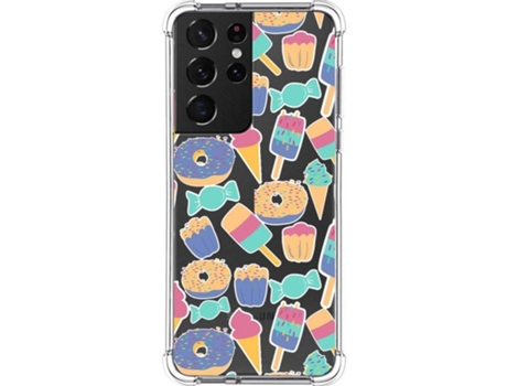 Carcasa Samsung Galaxy S21 Ultra 5G TUMUNDOSMARTPHONE Dulces 02 Multicolor