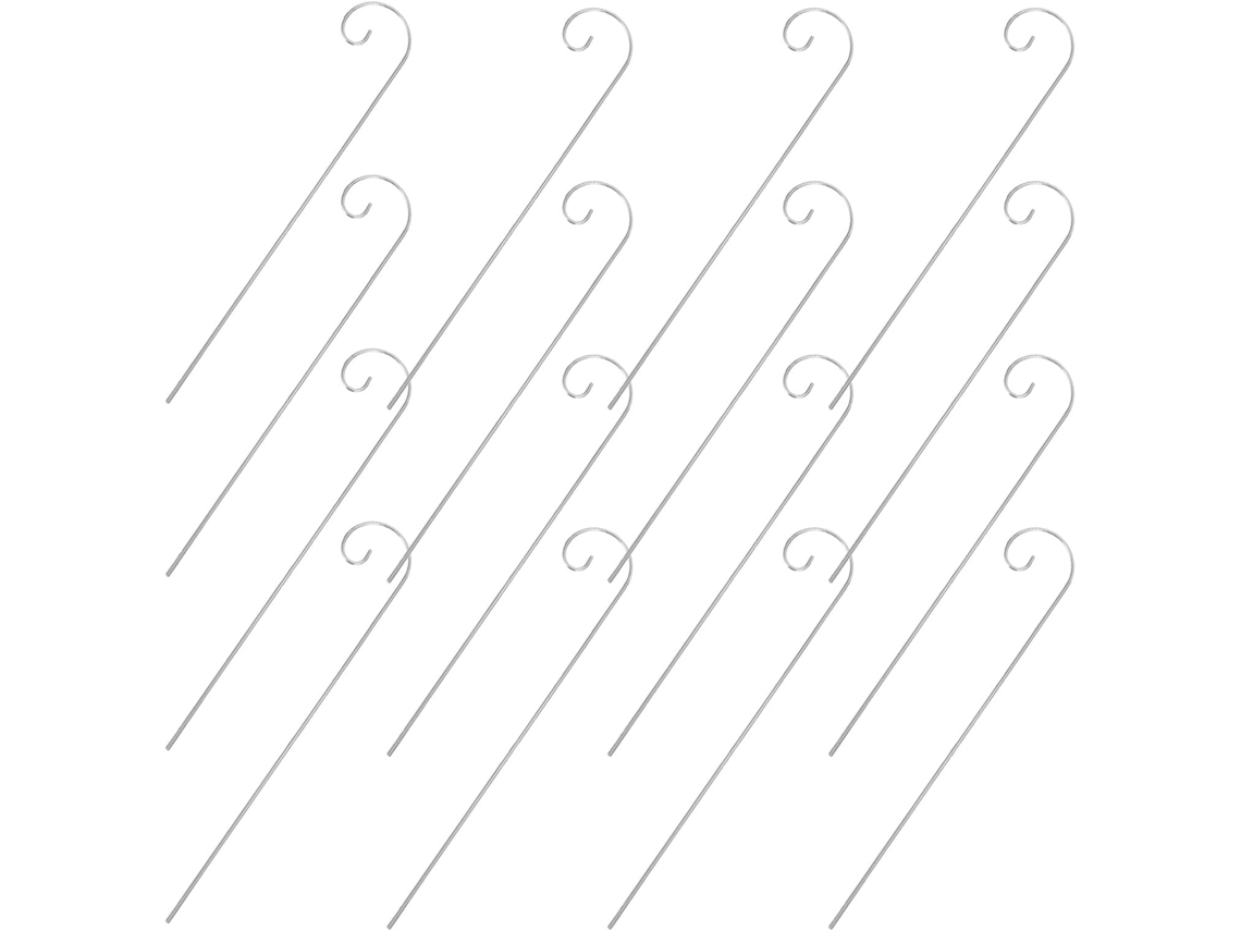 Ganchos Decorativos Y Elegantes De Plata, Juego De 25 Unidades, Inoxidables.