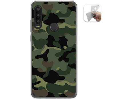 Carcasa Alcatel 1SE 2020 TUMUNDOSMARTPHONE Camuflaje Multicolor