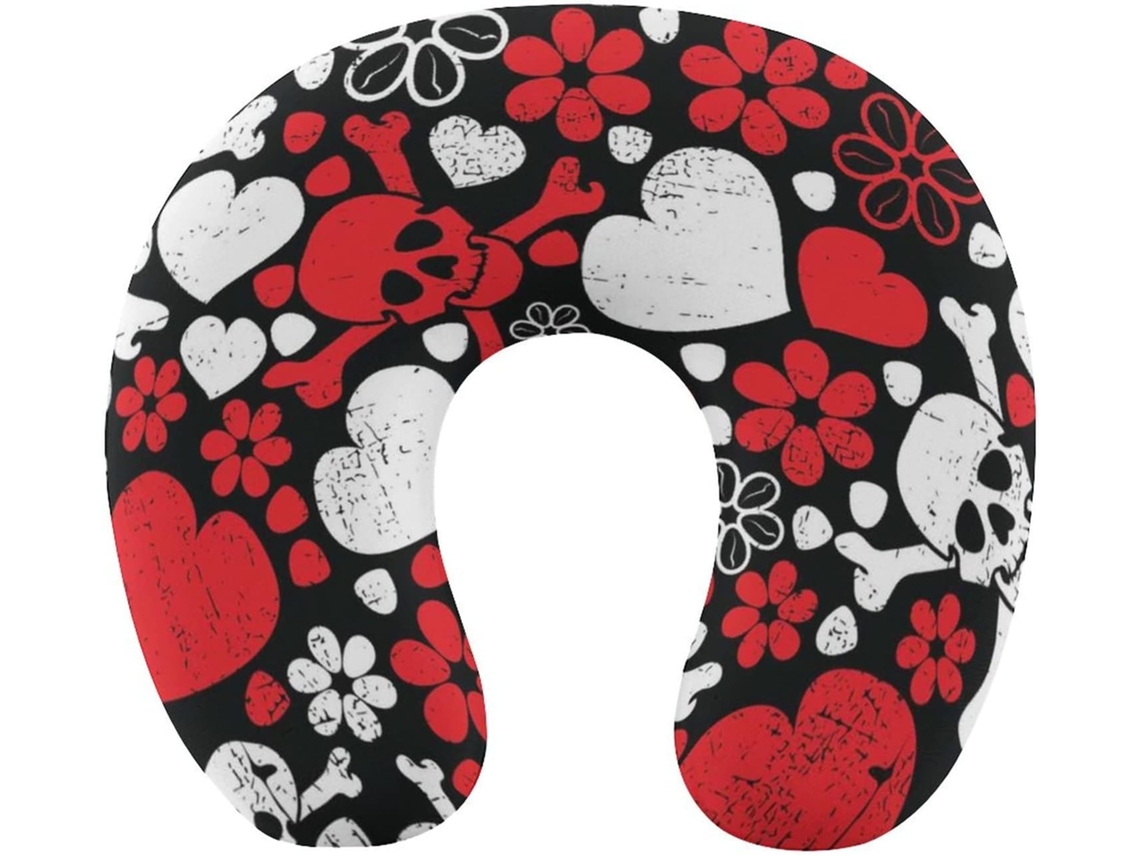 Almohada Viaje Cuello: Lavable Espuma Viscoelástica Viscoelástica Fácil Relajación Cómodos Familia.brfácil