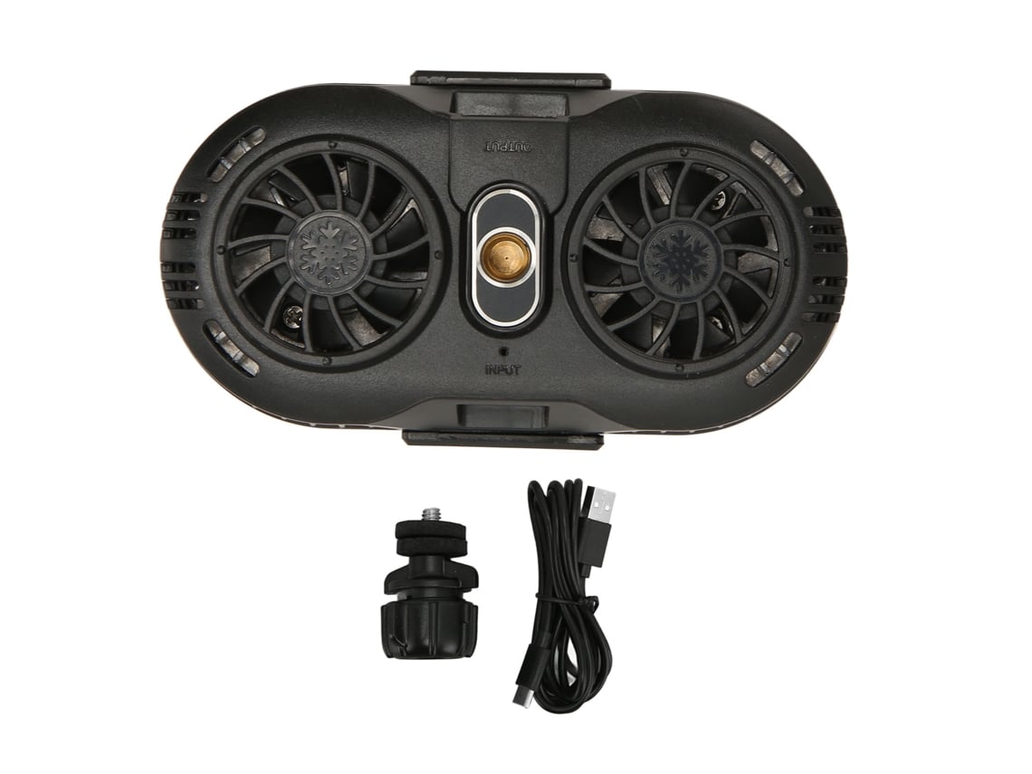 Enfriador De Teléfono Móvil Semiconductor Doble Ventilador Enfriamiento Rápido Ultra Silencioso Negro