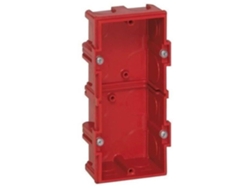 Caja De Albañilería Legrand Square Batibox 2 Poste 40 Mm Roja
