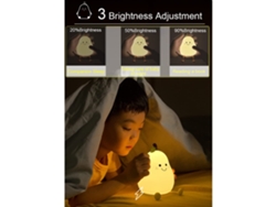 Bonita luz nocturna de silicona para niños, lámpara de pera regulable para decoración de dormitorio infantil, lámpara de noche kawaii con Vledary