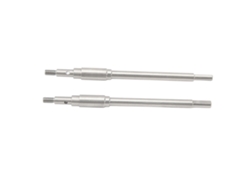2pcs Eje De Eje Trasero De Acero Inoxidable Para Coche Rc Fms 1/10 Explorer Mashigan Atlas Dachi Piezas Rc Plata