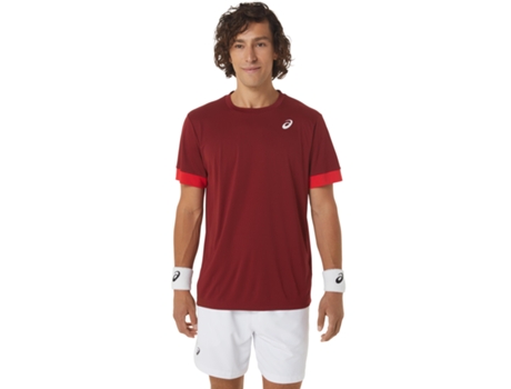 Camiseta de Hombre para Deporte ASICS Court Talla Rojo (S)