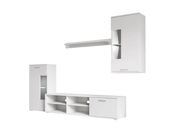 Conjunto Muebles de Salon Airam, Blanco 230x200 cm SALDOSYSTOCKS