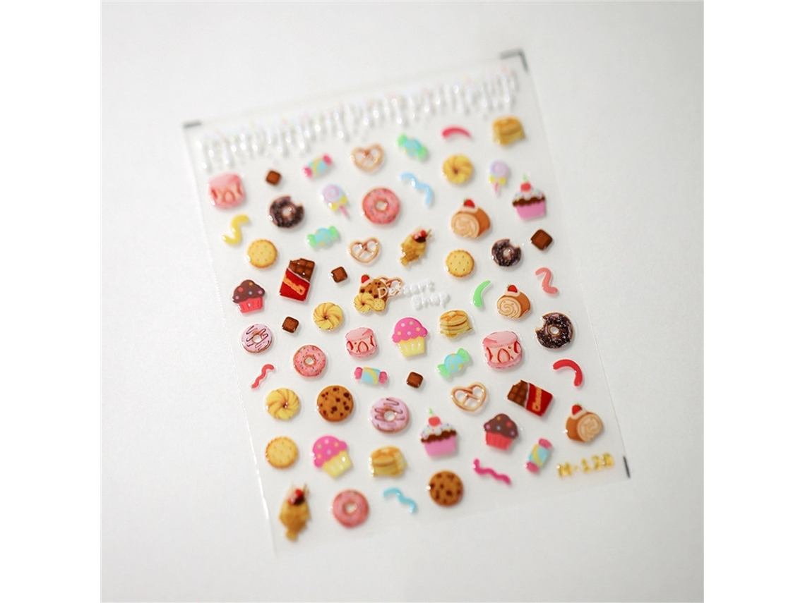 Pegatinas para uñas 5D estilo japonés, kit acrílico con película deslizante para decoración de uñas DIY MDUG