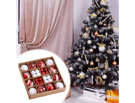 44 piezas decoración de árbol de Navidad con bolas navideñas