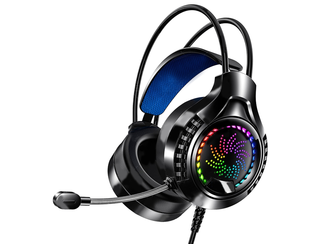 Auriculares Para Juegos Con Sonido Rgb 7.1, Usb Y Conector De 3,5 Mm, Ajustables Y Suaves Para Ordenador.