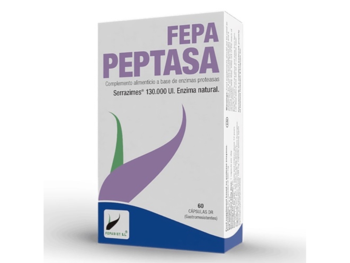 Complemento Alimentar FEPA Fepa Peptasa 120.000Ui 60Cap Nutrinat