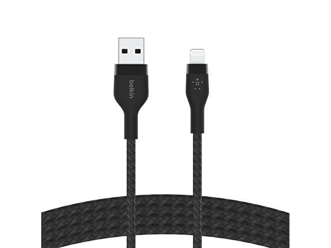 BELKIN Flex Lightning-Usb-A 2M Mfi Cert. Negro Caa010Bt2Mbk