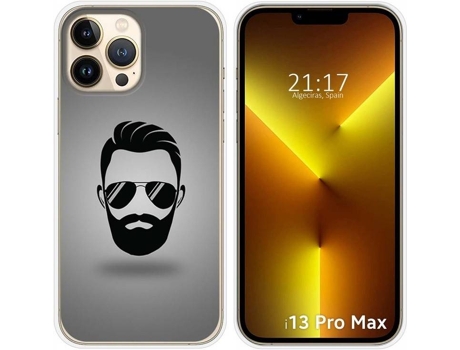 Carcasa iPhone 13 Pro Max (6.7) TUMUNDOSMARTPHONE Barba Dibujos Multicolor