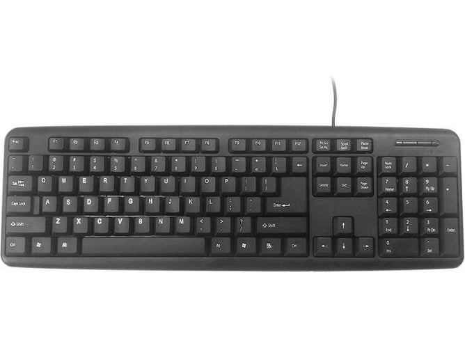 Teclado GEMBIRD KB-U-103 (Con Cable - Layout US - Teclado Numérico)