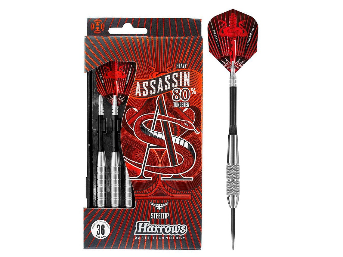 Dardos de Tungstênio Assassin 80% Vermelho 32 Gharrows