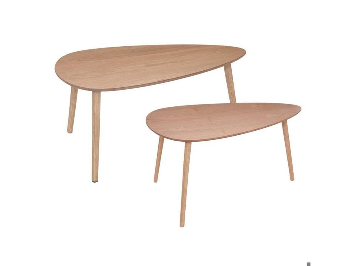 Mesa de centro Miléo X2 Natural Atmosphera Natural