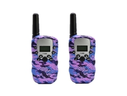 2 Radios Walkie-talkie Infantiles Con Estampado De Camuflaje, Alcance De 3 Km, Juguete Ideal Como Regalo Para Niños Y Niñas.