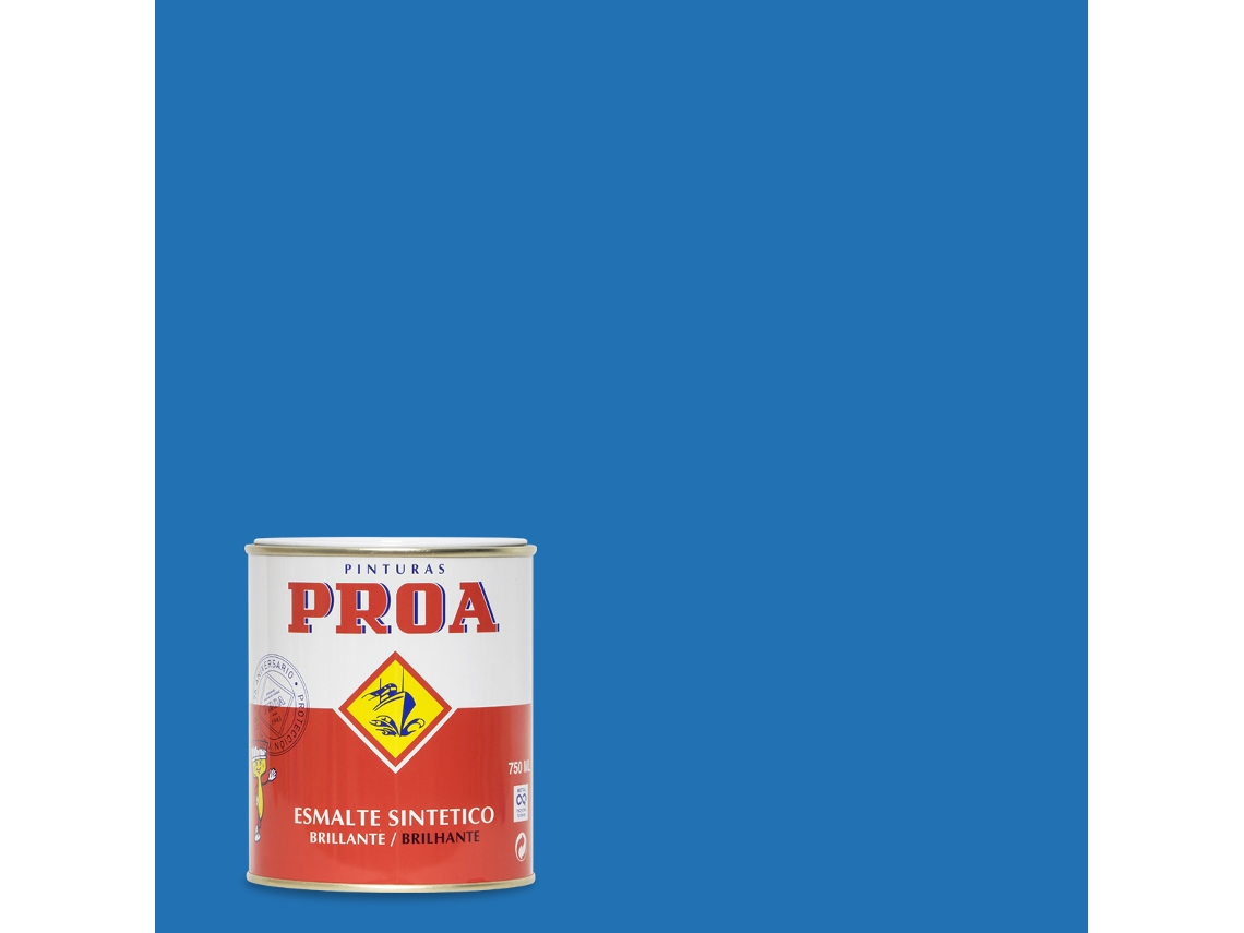 Esmalte sintético brillante PROA Azul intenso RAL 5015 0,75L