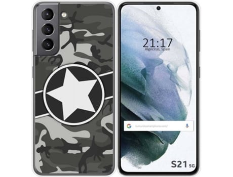 Carcasa Samsung Galaxy S21 5G TUMUNDOSMARTPHONE Camuflaje 02 Multicolor