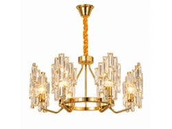 Lámpara De Techo De Cristal Pibaogu Asled-676 (dorado)