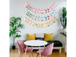 Letrero Fotográfico De Bebé De 5 Metros Para Mostrar El Crecimiento (1-12 Meses) Decoración Para Fiestas De Cumpleaños