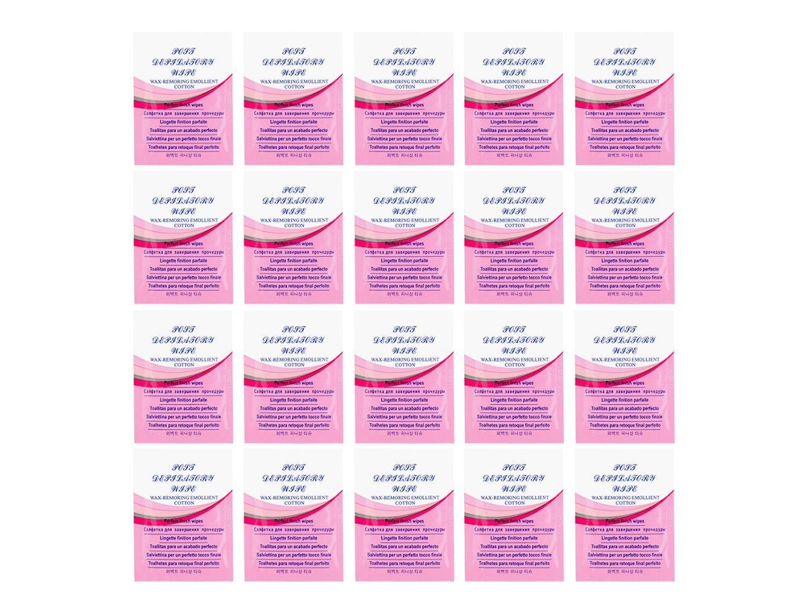 20 Toallitas De Eliminación De Cera After Waxing Toallitas De Finalización Para Salón Y Hogar