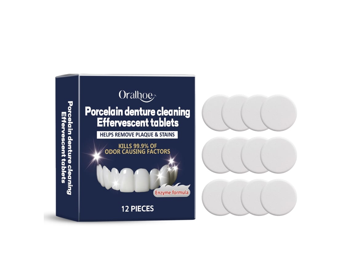 Comprimidos efervescentes para la limpieza de prótesis dentales
